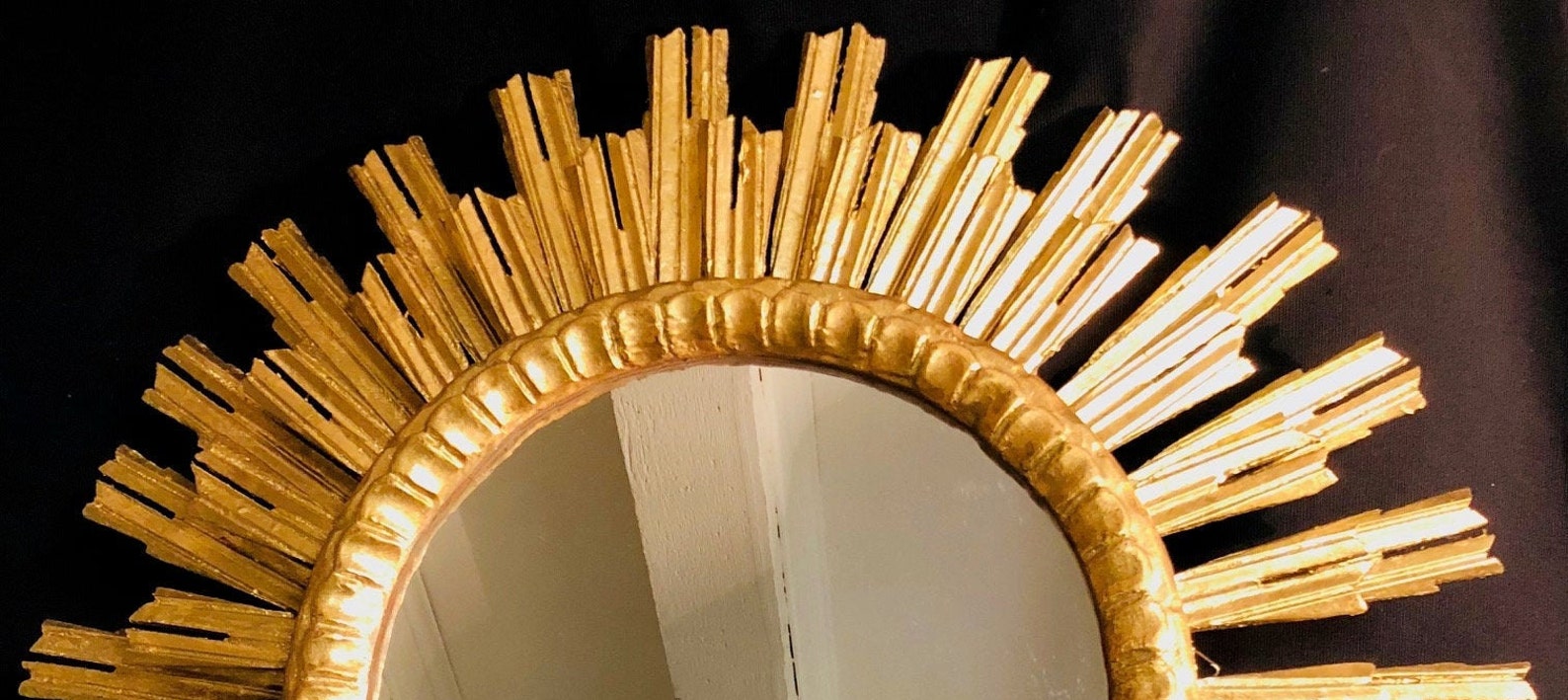 Gold Sun Mirror Wall Decor Large Sunburst Mirror Gold Mirror Etsy