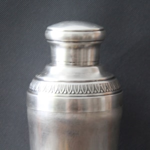 Art Deco Silver Plated Shaker Silverplate Cocktail shaker Martini shaker Tools Bar decor Man cave Drink mixer Barware accessories Men Gift