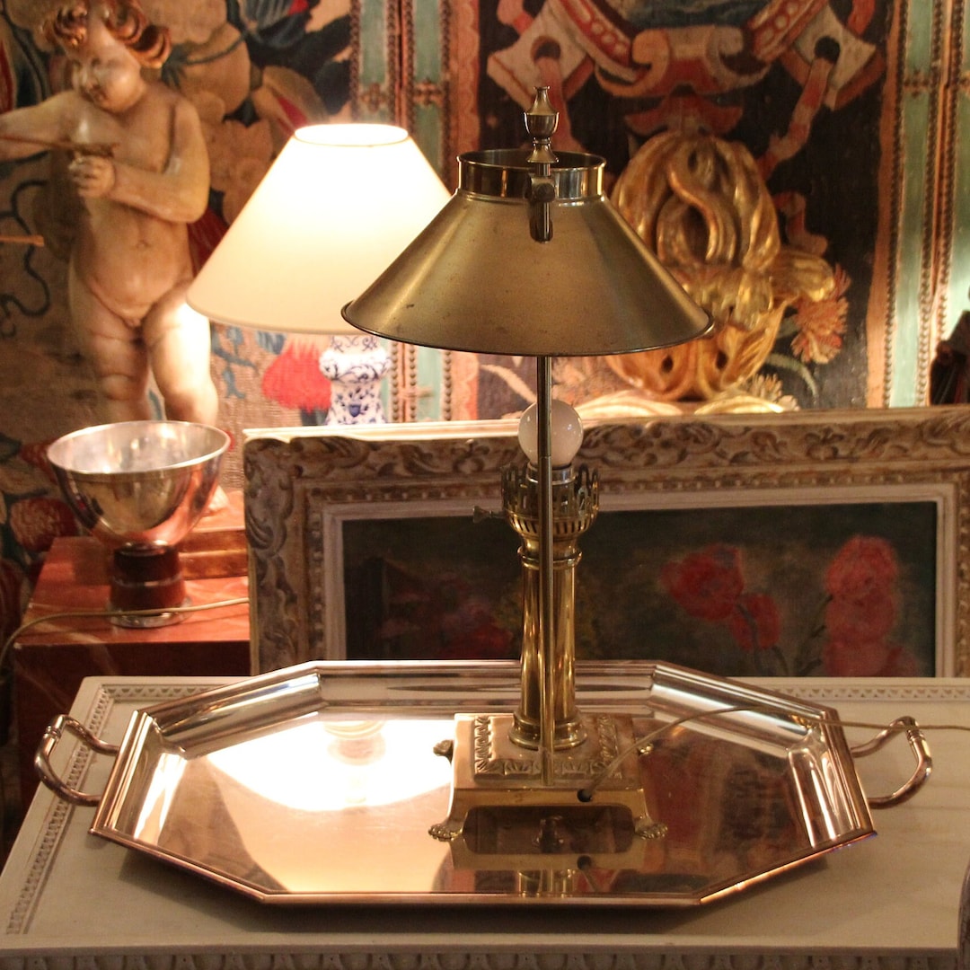 Gold Accent Lamp Orient Express Style Lamp Gold Table Lamp Gold