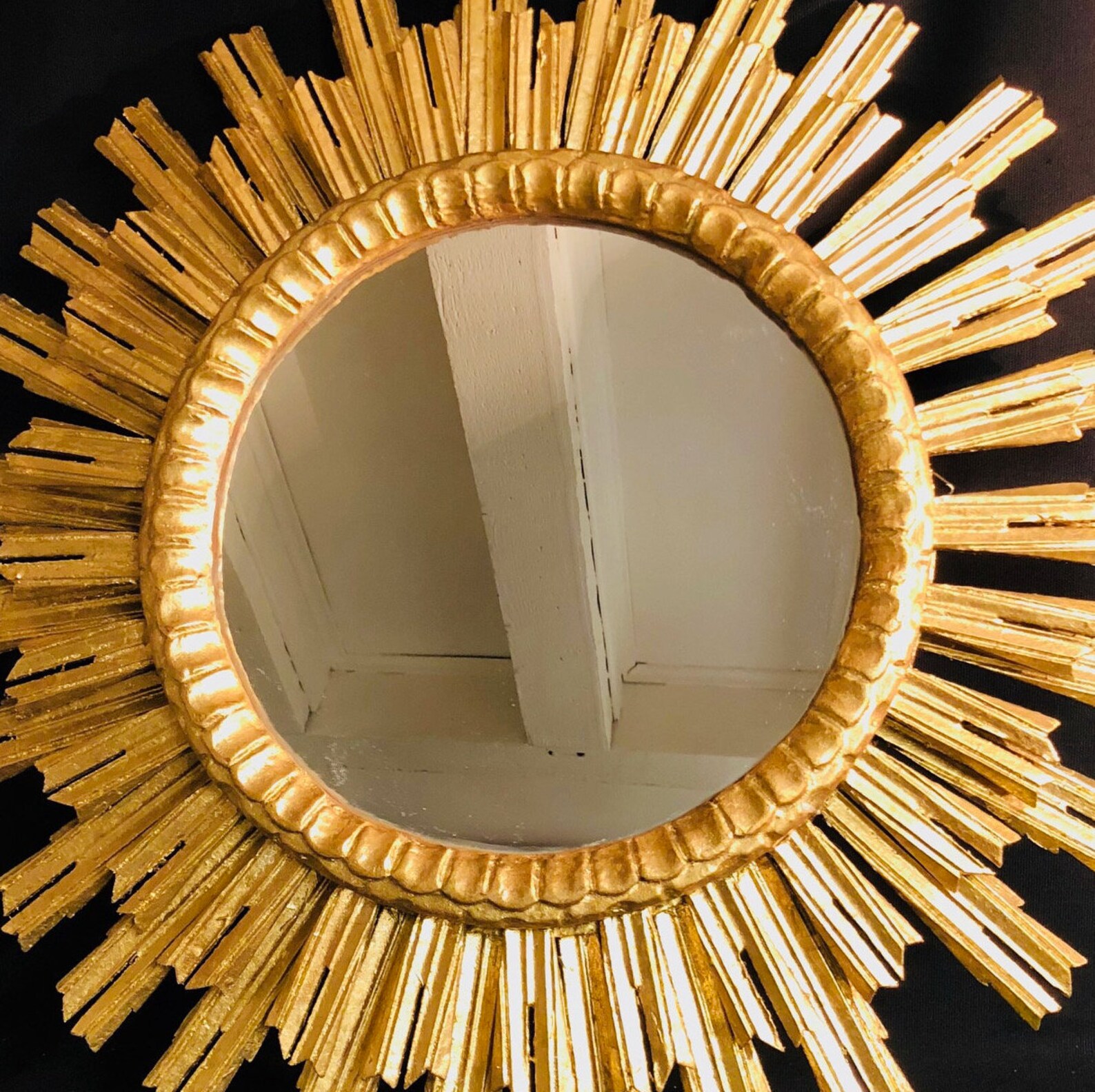 Gold Sun Mirror Wall Decor Large Sunburst Mirror Gold Mirror Etsy