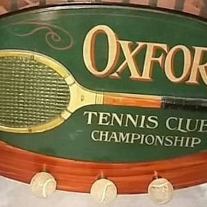 Tennis Wandkunst Tennis Club Zeichen Tennisball Tennisschläger Tennisschläger Tennismeisterschaft Tennis Wanddekor Sport