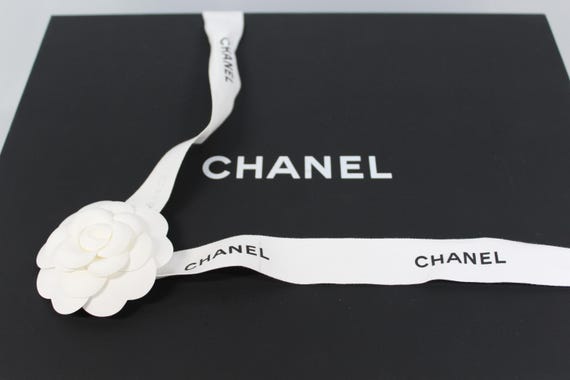 Chanel Paris Black White Bag Box Chanel Accessories Silk Paper