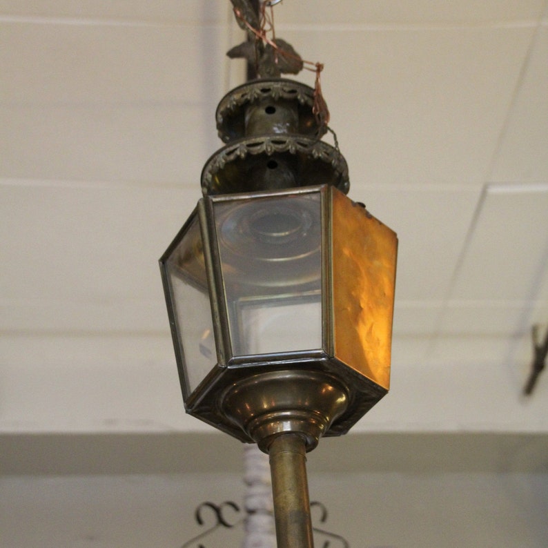 French antique carriage Lantern Vintage lantern antique lighting Hanging light lamp Coach buggy Carriage lamp Exterior lighting Porch lamp image 1