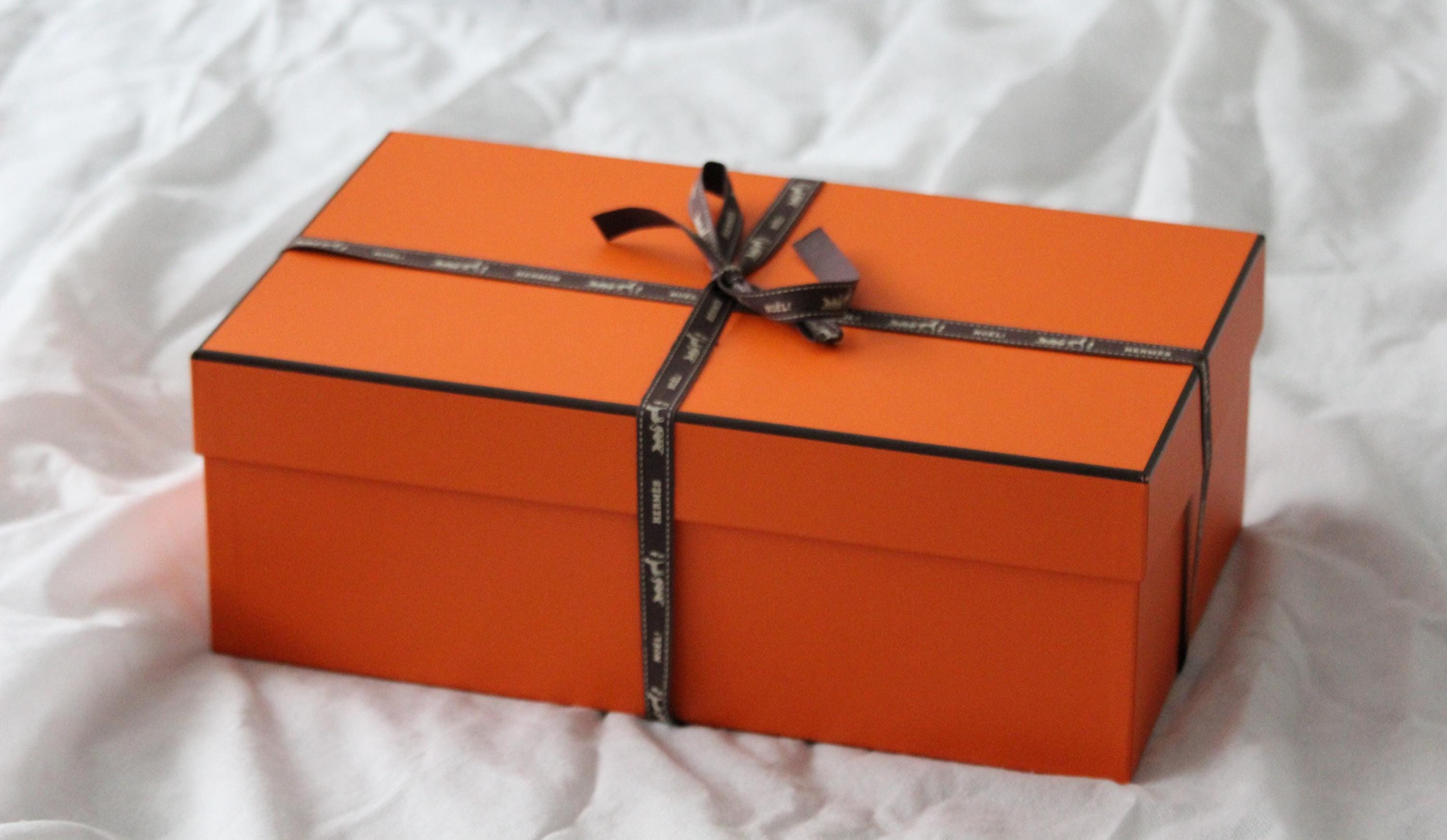 Hermes Shoe Box Shoebox Shoe Display Orange Storage Organization