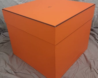 Extra large Collectible Orange box Large Authentic Hermes box Fashion accessories Hermes Paris Luxury gift Hermes storage box Birkin Kelly