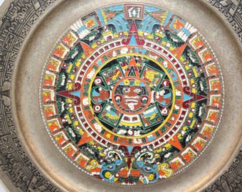 アステカカレンダーの壁飾り メキシカカレンダー 太陽石 メキシコ マヤ