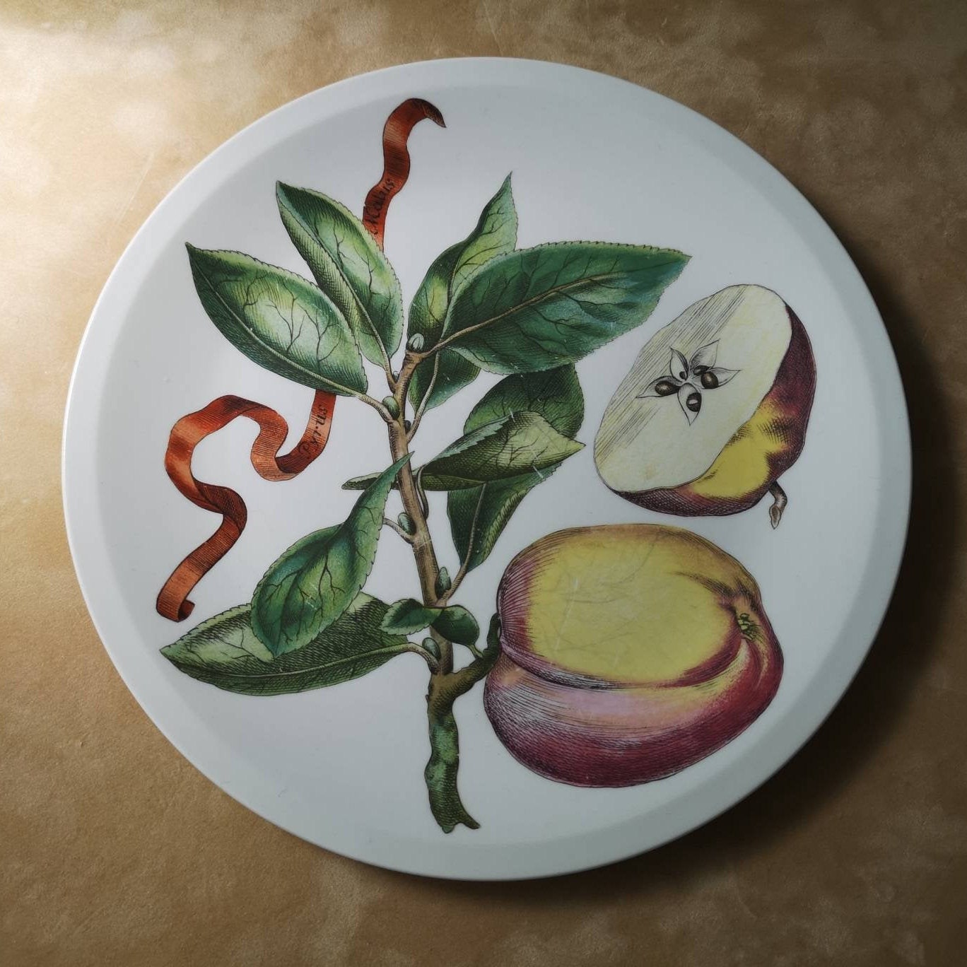 Porcelain Fruit Plates Villeroy Et Boch Apple Plum Peach Orange