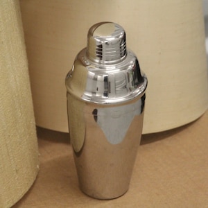 Vintage Art Deco Metal Shaker Cocktail shaker Martini shaker Tools Bar decor Man cave Drink mixer Barware accessories Drinkware Drinks tools
