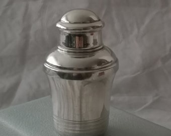 RARE Petit shaker plaqué argent Shaker à cocktail Shaker à martini Cadeau égoïste Outils Décoration de bar Homme cave Boisson Barware accessoires Cadeau en argent