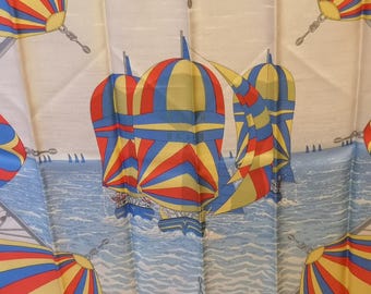 Spinnaker Hermes Silk Scarf Sail Decor Boat Blue Silk Scarf