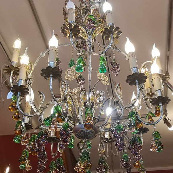 Glass Fruits for Chandelier Etsy