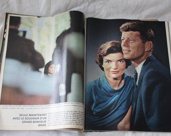 Paris Match president Kennedy assassination December 7 1963 Original Vintage Foreign French France Weekly Magazine Kennedy Memorial Photos