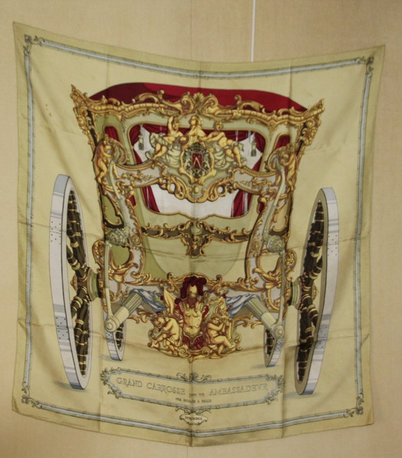 HERMES Scarf French vintage silk scarf Hermes Fre… - image 10