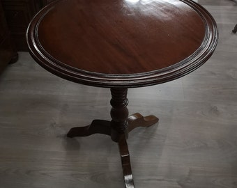 Franse ronde houten tafel Accenttafel mahonie salontafelmeubels
