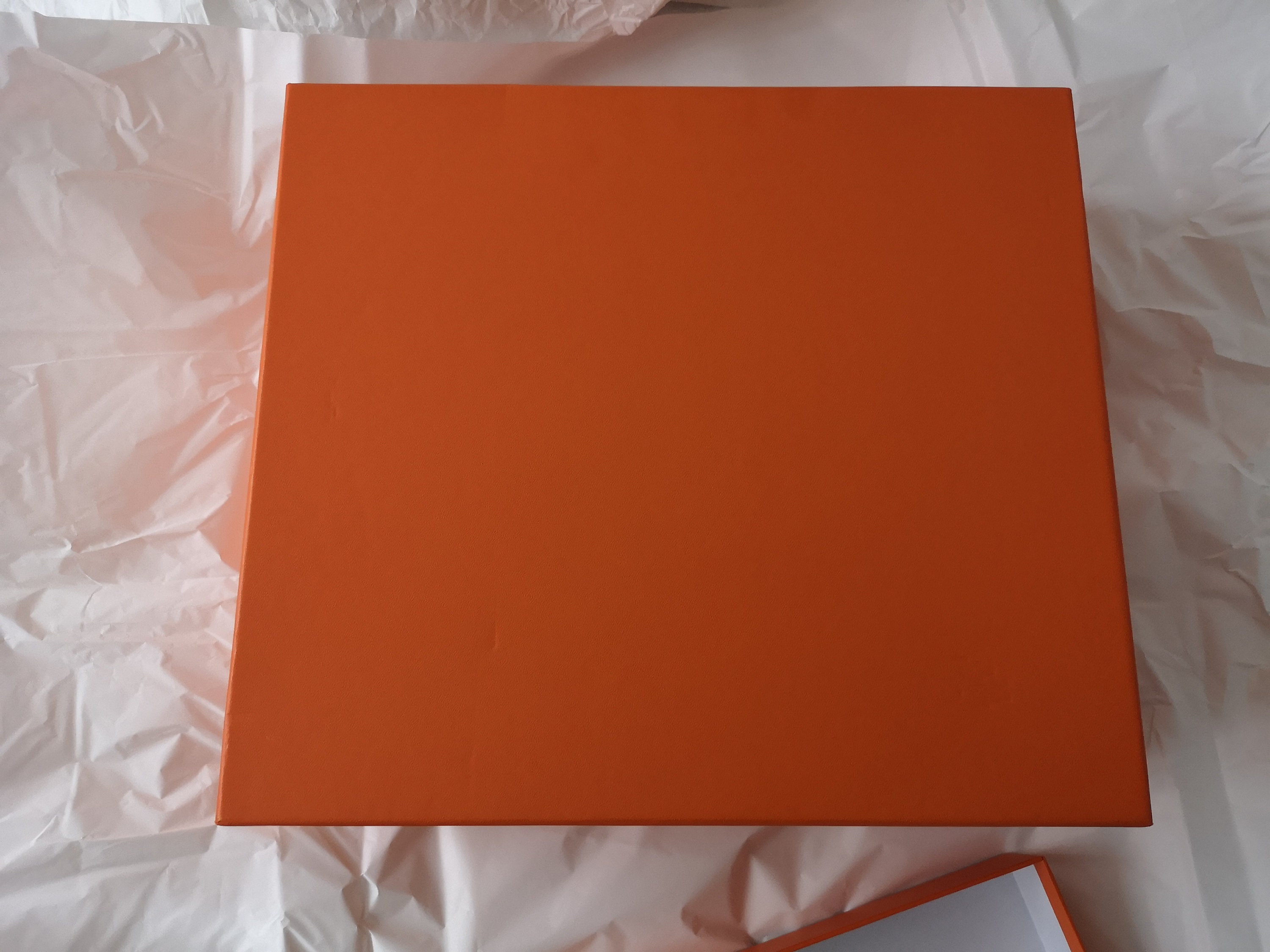 Hermes Orange Empty Gift Box Birkin 30 39×32×18.5cm full set From