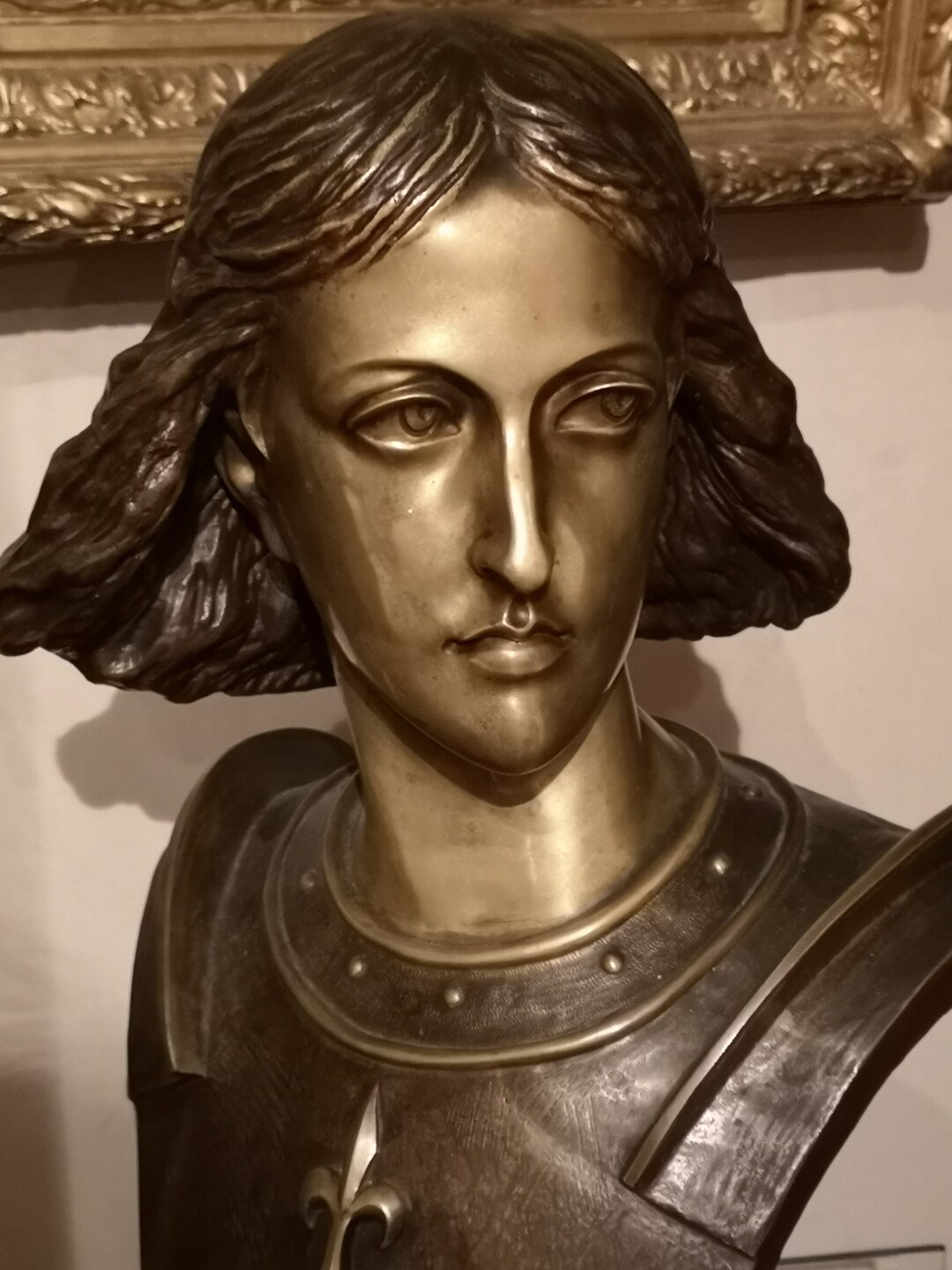 Antique French Bronze Statue Jeanne D'arc Bronze Sculpture Etsy