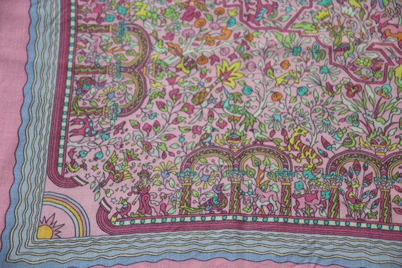 RARE COLLECTIBLE Hermes silk Cashmere scarf Authe… - image 6