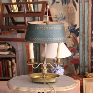 Lampada impero francese Lampada antica francese Lampada da tavolo antica bouillotte Bouillotte francese Lampada da tavolo Lampada in stile francese Lampada da biblioteca francese
