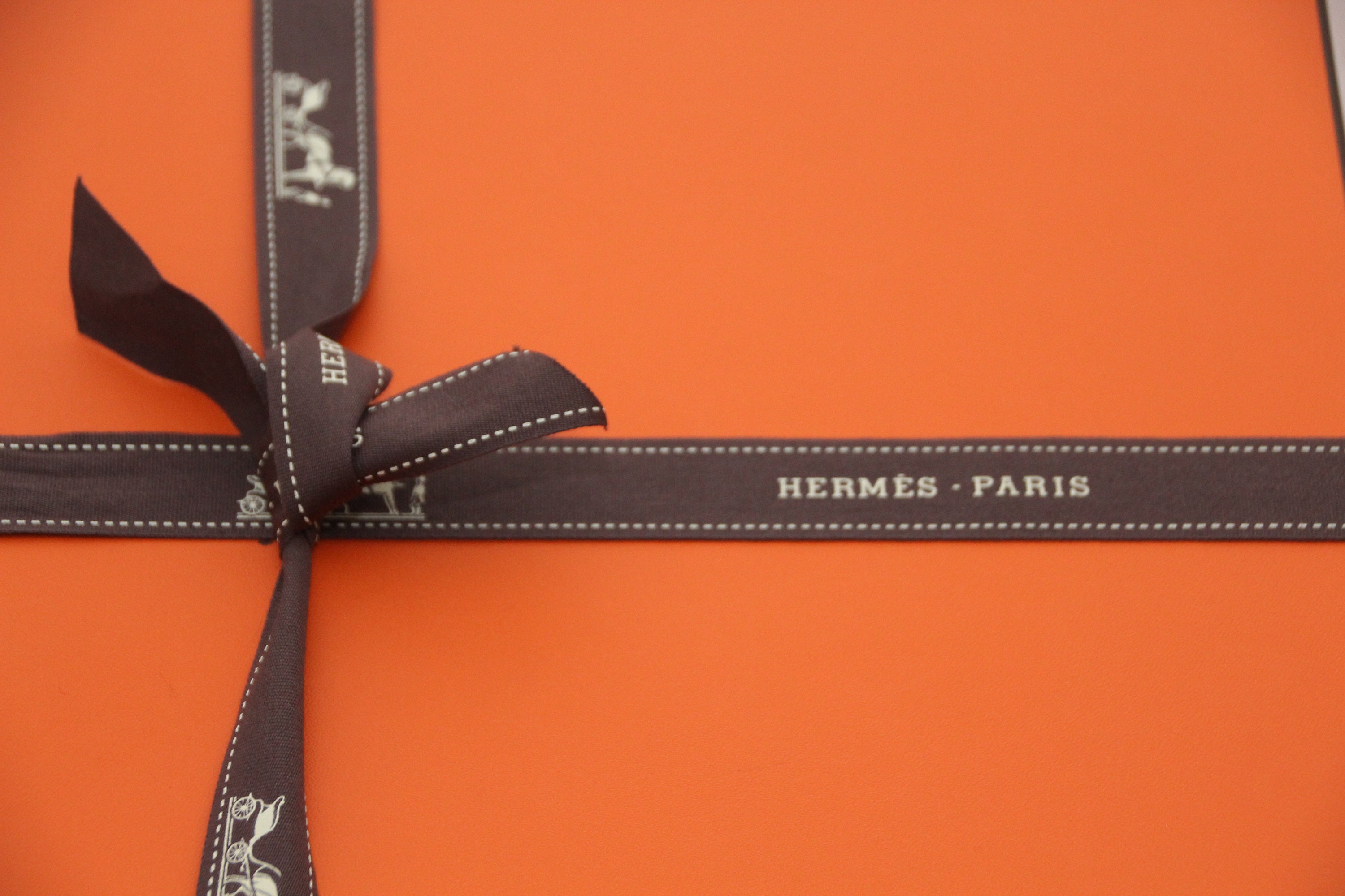 Large Rectangular Hermes Box Birkin Kelly Storage Orange Clothes
