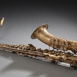 SOLD Classical French vintage saxophone tenor Sax Jazz Signed Musical instrument Saxophone art Saxophone gift Saxophone player Tenor sax