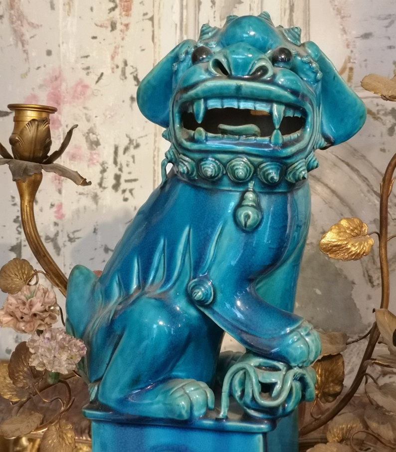 Exceptional Pair of Foo Dogs SIGNED Bronze Candelabras Chinese Etsy