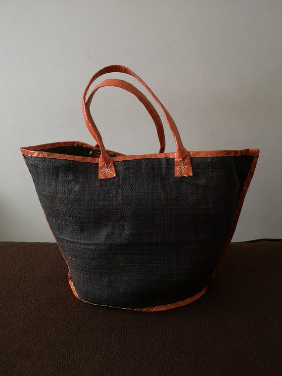 Shopping bag Straw basket bag French straw bag Str