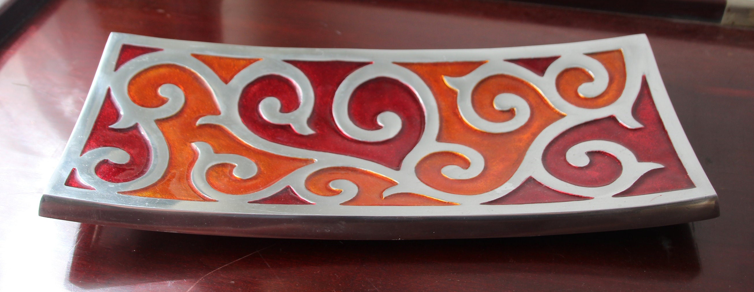 Key Bowl Entryway Storage Entryway Organization Red Vase Etsy