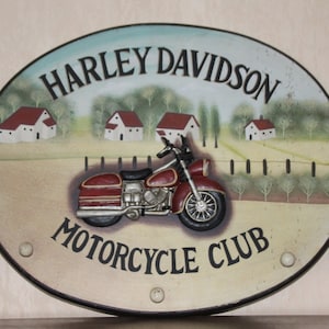 Vintage wall decor Harley Davidson sign Wall rack Restaurant Pub decor wall art Pub Bar Men cave Advertisement Garage Kids room Bedroom