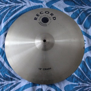 Cymbal Crash Record Percussion Jazz Musikinstrument Musiker Geschenk Musikalische Dekor Hand Becken Vintage Kunst Musik Musikalische Geschenk Musik Dekor