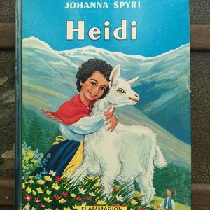French Vintage book Heidi Set of 3 Little girl adventures Children's book Kids Illustrated image 3