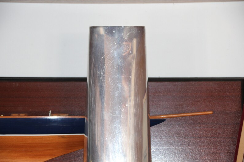 Silver Vase Anna Efverlund Large solid aluminum Flower Modern design Contemporary style Scandinavian image 7