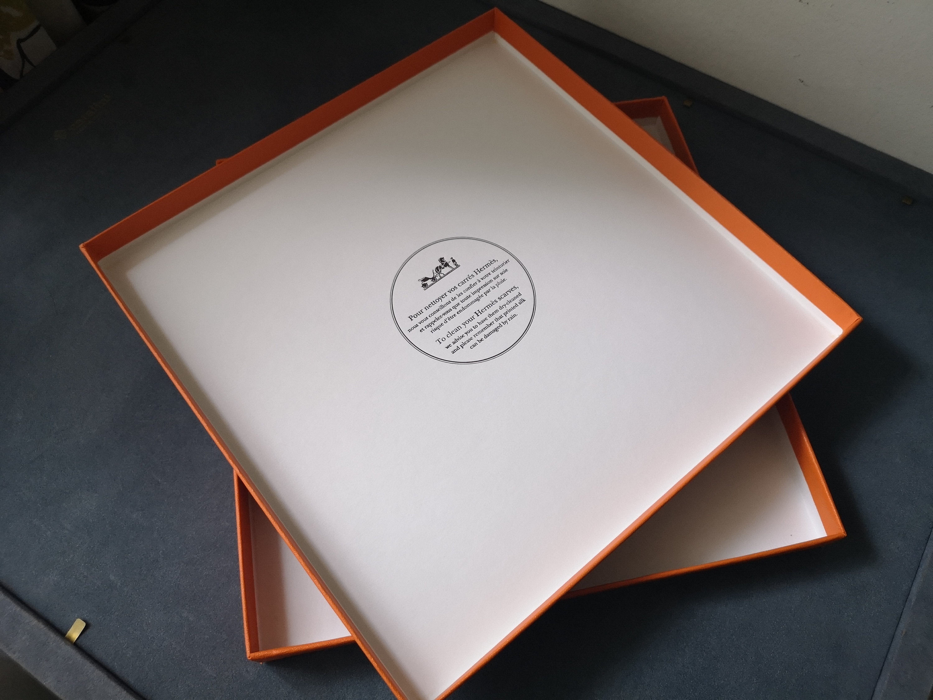 ヴィンテージ オレンジ エルメス ボックス エルメス スカーフ ボックス