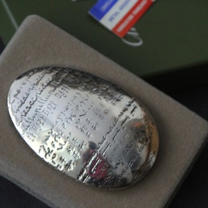 Christofle Silverplate Paperweight Office Desk Silver Decor Pebble