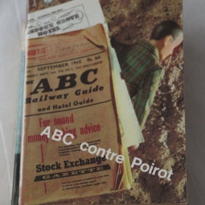 Agatha Christie French Book Detective stories 1970s Les sept cadrans ABC contre Poirot L&#39;affaire prothero Le couteau sur la nuque SET of 5