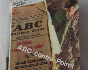 Agatha Christie French Book Detective stories 1970s Poirot SET of 5