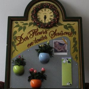 Soporte magnético para plantas de aire Mini jardinera Imán para nevera Maceta magnética Airplant Lista de compras Arte de pared Decoración de pared Reloj de pared Signo de menú Barra