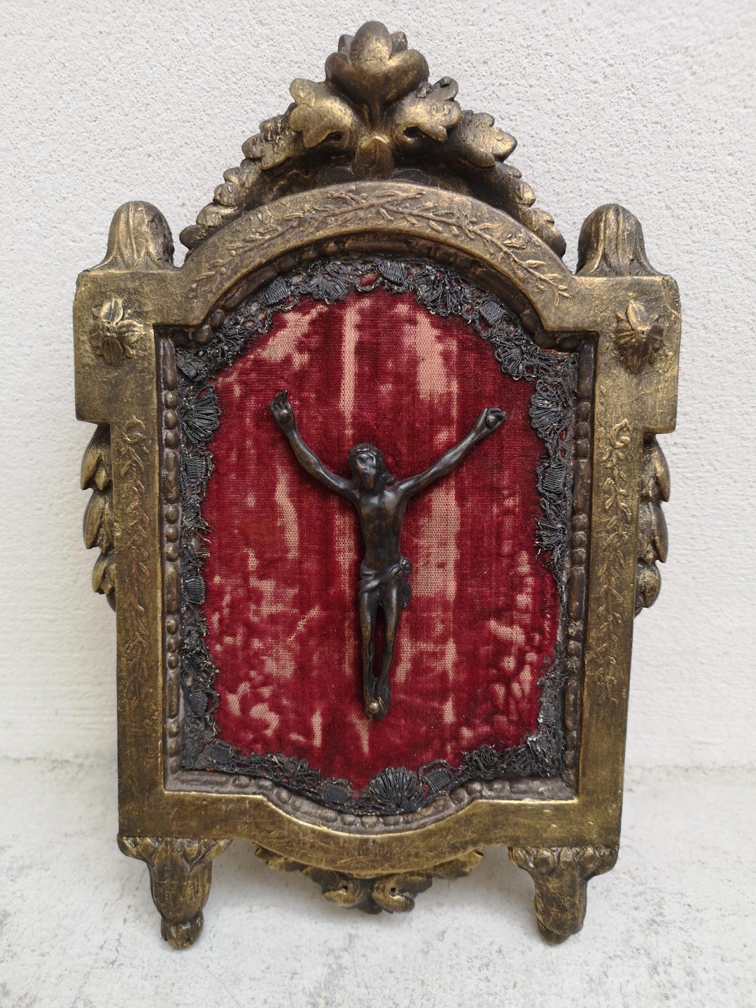 Jesus Christ Statue Wall Decor Gold Frame the Lord Christian Religious ...