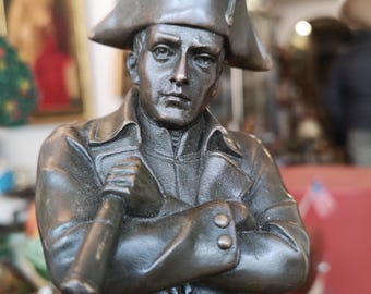 Bronze Emperor Napoleon Bonaparte statue SCULPTURE Figurine Signed French art