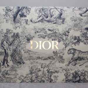 Borsa della spesa Dior Shopper in oro bianco e blu Accessori moda Imballaggio, conservazione, confezione