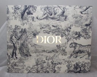 Blue and white Gold Dior Shopper Shopping bag Fashion accessories Packaging Storage Wrapping Storage