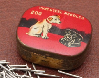 Agujas de gramófono vintage Su voz maestra Tocadiscos de vinilo Fonógrafo