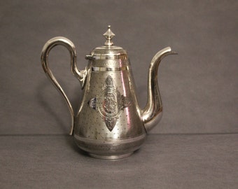 Vintage French Silver plate Teapot Silver plated tea pot Tea time coffee pot Home decor Coffee accessories Coffee time Silverware Tea party