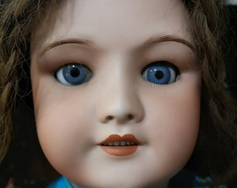 poupée en porcelaine vintage, poupée en biscuit, poupée de collection, jouet, cadeau pour fille, poupée ancienne, tête en porcelaine, belle poupée, cadeau pour elle