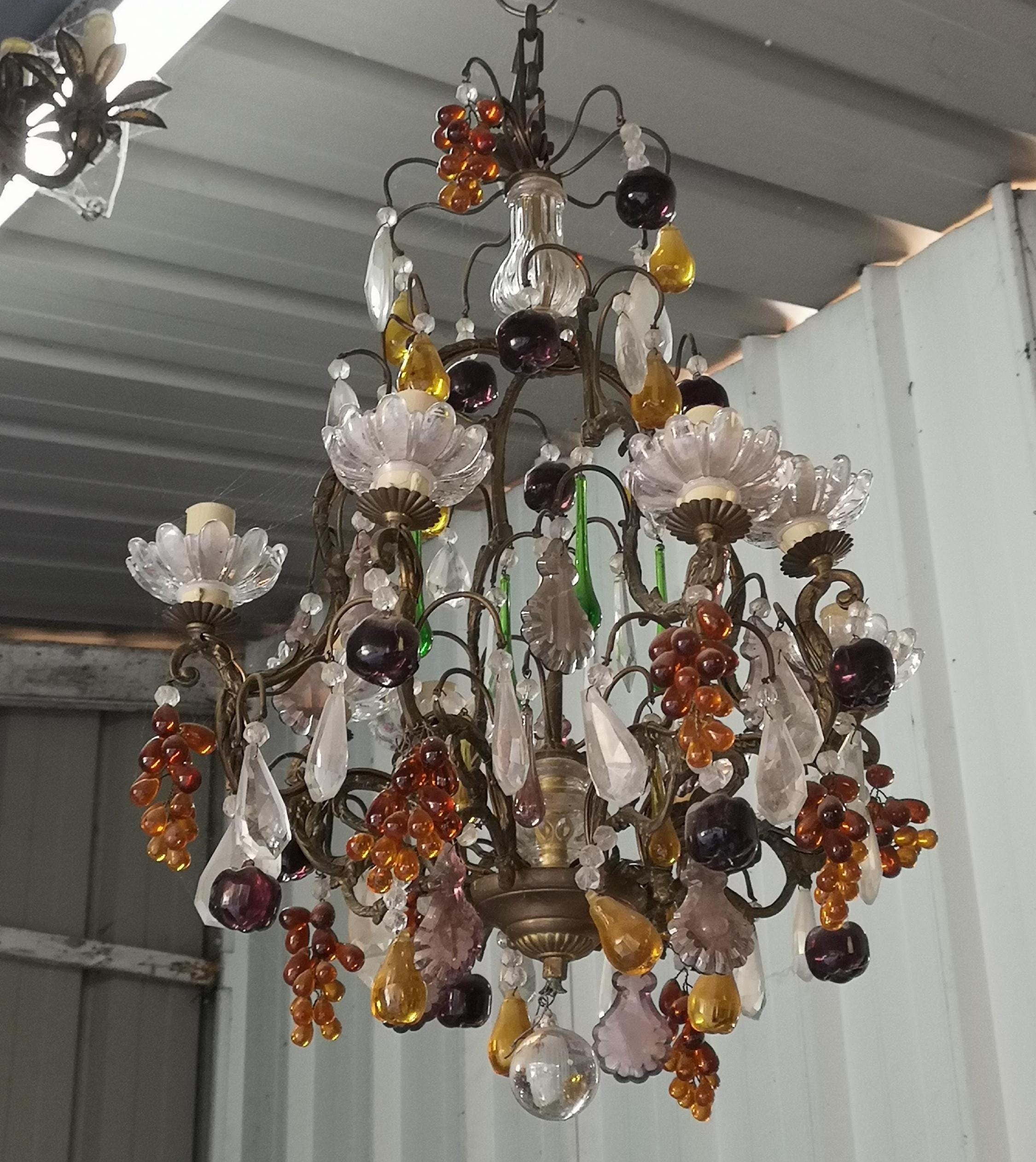 Vintage Murano Fruit Chandeliers - Etsy