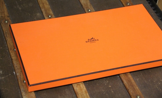 Hermes Paris France Gift Box Hermes Orange Box Hermes Silk