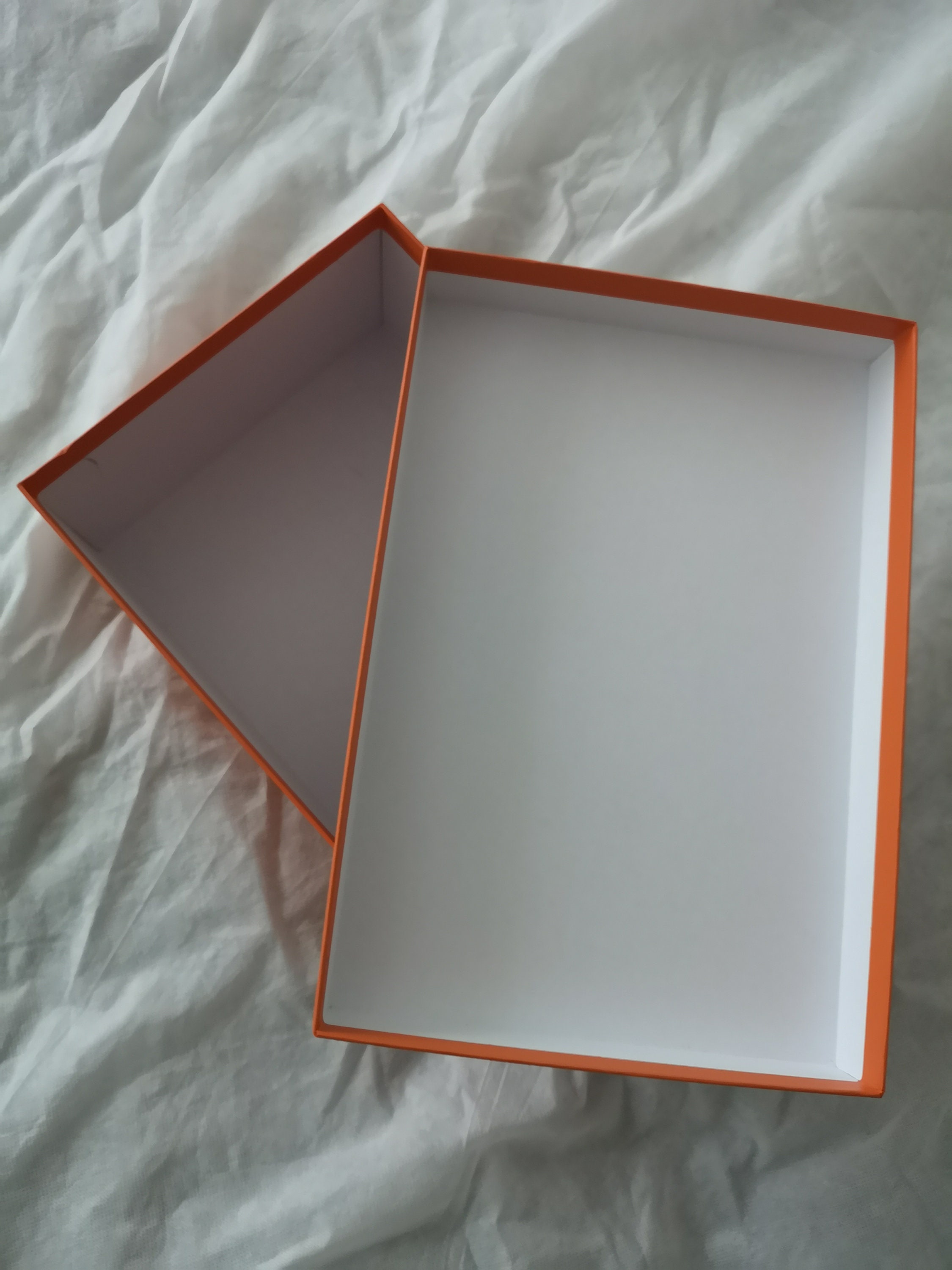 Hermes Paris Box 5.25 L x 1 W x 3.5 H Mini Small Orange Gift Tie Storage  Box