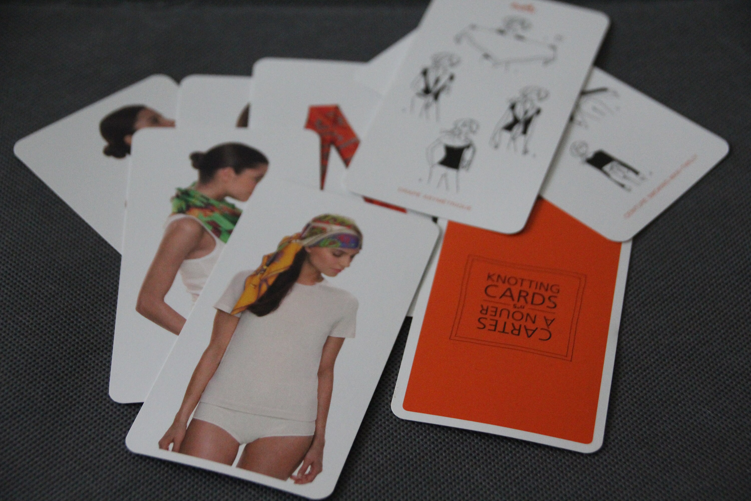 Hermes Silk Scarf Hermes Paris Knotting Cards Set of 22