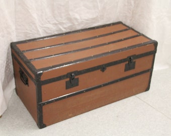 Grote vintage Franse salontafel antieke kist Woonkamermeubels