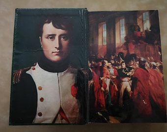 EMPEROR NAPOLEON BONAPARTE biography book Antique French History Historical Classics Decorative book