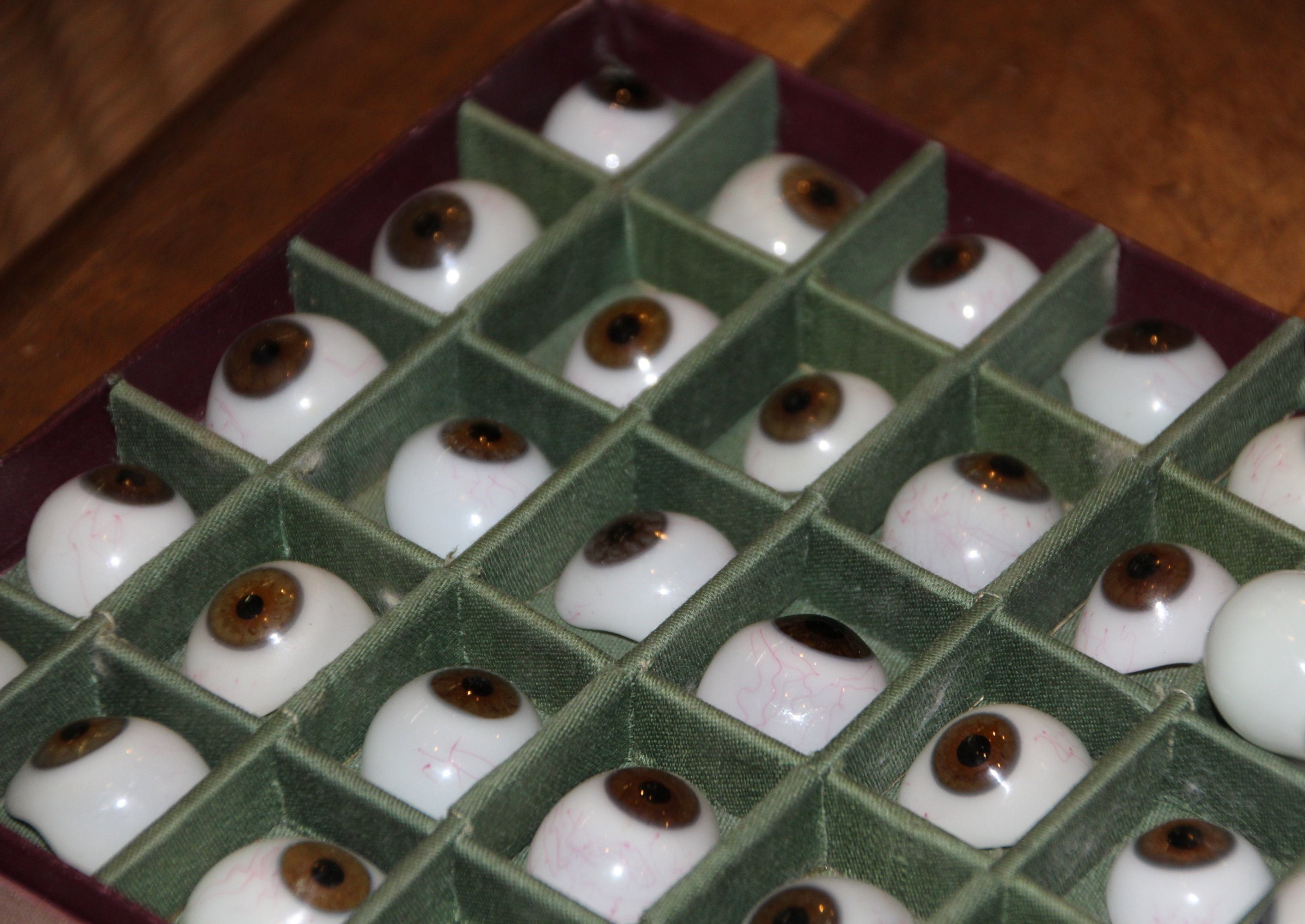 Vintage Glass Eye Vintage Prosthetic Human Glass Eyes